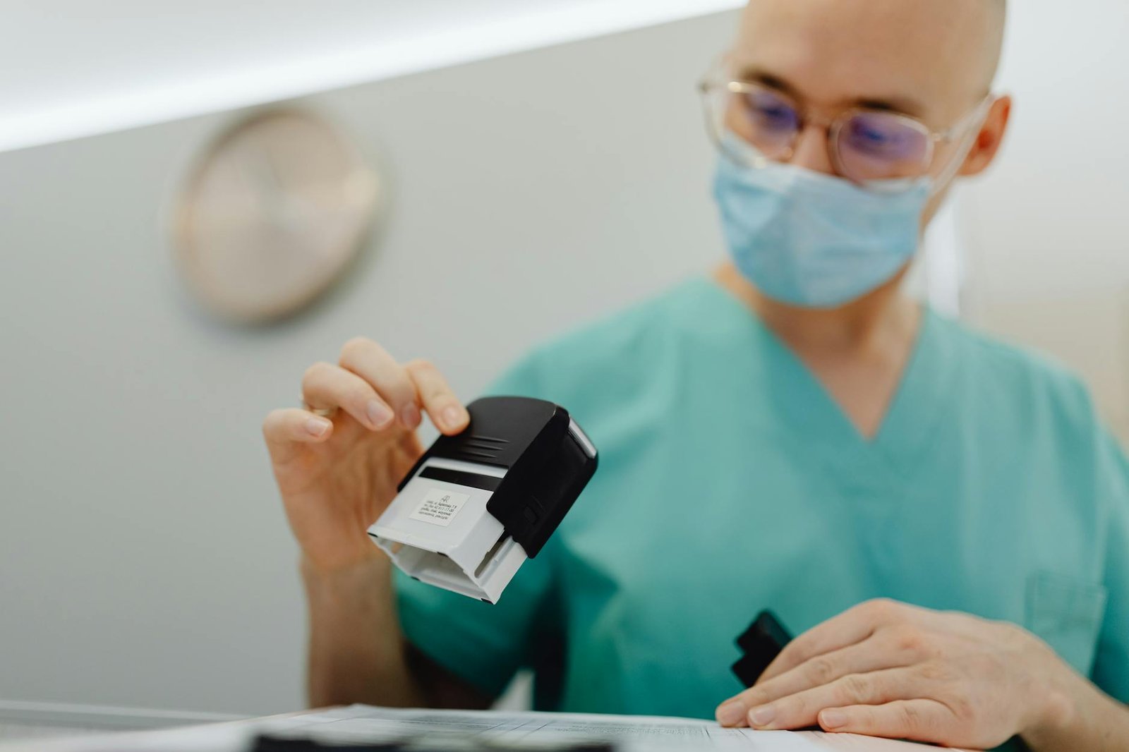 electricity certification documents on desk